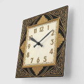 Art Deco Vierkante Klok (Hoek)