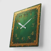 Art Deco Vierkante Klok (Hoek)