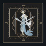 Art Deco Vierkante Klok<br><div class="desc">Geweldig klokontwerp. Je zult het leuk vinden als anderen. U kunt dit ontwerp vrij gebruiken voor andere producten die u wilt of om jouw tekst aan te passen en toe te voegen. Volg me voor meer. Met vriendelijke groet. Een leuke dag.</div>