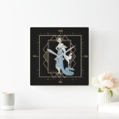 Art Deco Vierkante Klok (Huis)