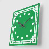 Art Deco Vierkante Klok (Hoek)