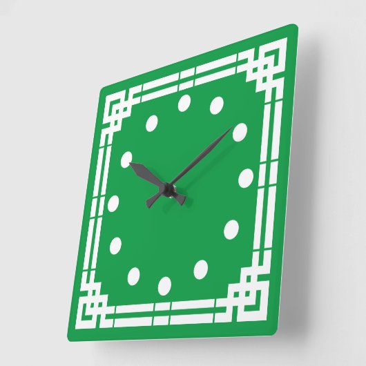 Art Deco Vierkante Klok (Hoek)