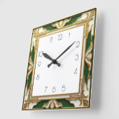 Art Deco Vierkante Klok (Hoek)