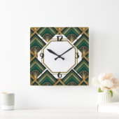 Art Deco Vierkante Klok (Huis)