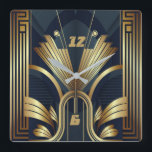 Art Deco Vierkante Klok<br><div class="desc">Geweldig klokontwerp. Je zult het leuk vinden als anderen. U kunt dit ontwerp vrij gebruiken voor andere producten die u wilt of om jouw tekst aan te passen en toe te voegen. Volg me voor meer. Met vriendelijke groet. Een leuke dag.</div>