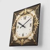 Art Deco Vierkante Klok (Hoek)