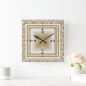 Art Deco Vierkante Klok (Huis)