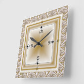 Art Deco Vierkante Klok (Hoek)