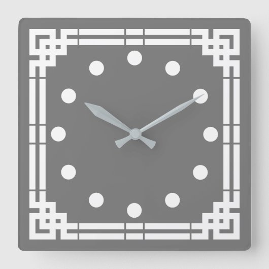 Art Deco Vierkante Klok (Voorkant)