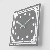 Art Deco Vierkante Klok (Hoek)