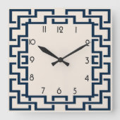 Art Deco Vierkante Klok (Voorkant)