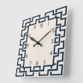 Art Deco Vierkante Klok (Hoek)