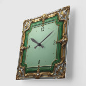 Art Deco Vierkante Klok (Hoek)