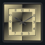 Art Deco Vierkante Klok<br><div class="desc">Geweldig klokontwerp. Je zult het leuk vinden als anderen. U kunt dit ontwerp vrij gebruiken voor andere producten die u wilt of om jouw tekst aan te passen en toe te voegen. Volg me voor meer. Met vriendelijke groet. Een leuke dag.</div>