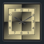 Art Deco Vierkante Klok<br><div class="desc">Geweldig klokontwerp. Je zult het leuk vinden als anderen. U kunt dit ontwerp vrij gebruiken voor andere producten die u wilt of om jouw tekst aan te passen en toe te voegen. Volg me voor meer. Met vriendelijke groet. Een leuke dag.</div>