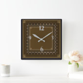 Art Deco Vierkante Klok (Huis)