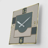 Art Deco Vierkante Klok (Hoek)