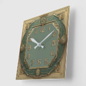 Art Deco Vierkante Klok (Hoek)