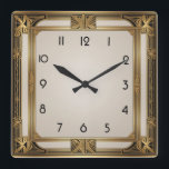 Art Deco Vierkante Klok<br><div class="desc">Geweldig klokontwerp. Je zult het leuk vinden als anderen. U kunt dit ontwerp vrij gebruiken voor andere producten die u wilt of om jouw tekst aan te passen en toe te voegen. Volg me voor meer. Met vriendelijke groet. Een leuke dag.</div>