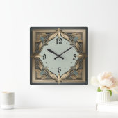 Art Deco Vierkante Klok (Huis)