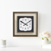 Art Deco Vierkante Klok (Huis)