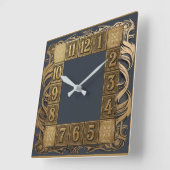 Art Deco Vierkante Klok (Hoek)