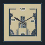 Art Deco Vierkante Klok<br><div class="desc">Geweldig klokontwerp. Je zult het leuk vinden als anderen. U kunt dit ontwerp vrij gebruiken voor andere producten die u wilt of om jouw tekst aan te passen en toe te voegen. Volg me voor meer. Met vriendelijke groet. Een leuke dag.</div>