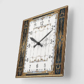 Art Deco Vierkante Klok (Hoek)