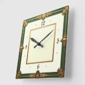 Art Deco Vierkante Klok (Hoek)