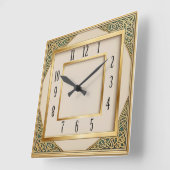 Art Deco Vierkante Klok (Hoek)