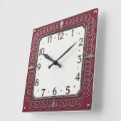 Art Deco Vierkante Klok (Hoek)