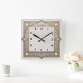 Art Deco Vierkante Klok (Huis)