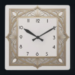 Art Deco Vierkante Klok<br><div class="desc">Geweldig klokontwerp. Je zult het leuk vinden als anderen. U kunt dit ontwerp vrij gebruiken voor andere producten die u wilt of om jouw tekst aan te passen en toe te voegen. Volg me voor meer. Met vriendelijke groet. Een leuke dag.</div>