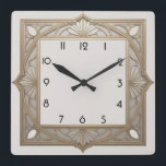 Art Deco Vierkante Klok<br><div class="desc">Geweldig klokontwerp. Je zult het leuk vinden als anderen. U kunt dit ontwerp vrij gebruiken voor andere producten die u wilt of om jouw tekst aan te passen en toe te voegen. Volg me voor meer. Met vriendelijke groet. Een leuke dag.</div>