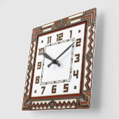 Art Deco Vierkante Klok (Hoek)