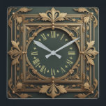 Art Deco Vierkante Klok<br><div class="desc">Geweldig klokontwerp. Je zult het leuk vinden als anderen. U kunt dit ontwerp vrij gebruiken voor andere producten die u wilt of om jouw tekst aan te passen en toe te voegen. Volg me voor meer. Met vriendelijke groet. Een leuke dag.</div>