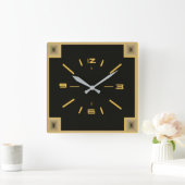 Art Deco Vierkante Klok (Huis)