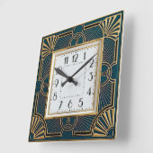 Art Deco Vierkante Klok (Hoek)