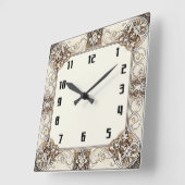 Art Deco Vierkante Klok (Hoek)