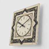 Art Deco Vierkante Klok (Hoek)