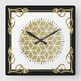 Art Deco Vierkante Klok
