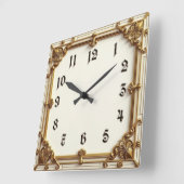 Art Deco Vierkante Klok (Hoek)