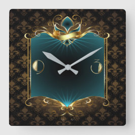 Art Deco Vierkante Klok