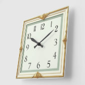 Art Deco Vierkante Klok (Hoek)