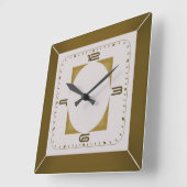Art Deco Vierkante Klok (Hoek)