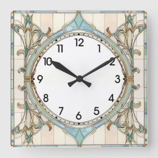 Art Deco Vierkante Klok