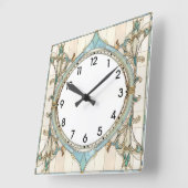 Art Deco Vierkante Klok (Hoek)