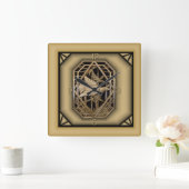 Art Deco Vierkante Klok (Huis)