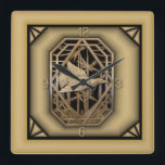 Art Deco Vierkante Klok<br><div class="desc">Geweldig design. Je zult het leuk vinden als anderen. U kunt dit ontwerp vrij gebruiken voor andere producten of jouw tekst toevoegen. Volg me voor meer. Met vriendelijke groet. Een leuke dag.</div>