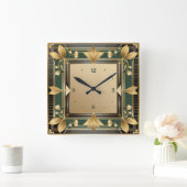Art Deco Vierkante Klok (Huis)